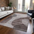 8' X 10' Brown Taupe And Beige Abstract Washable Indoor Outdoor Area Rug