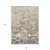 8' X 10' Beige Taupe And Wheat Floral Washable Indoor Outdoor Area Rug