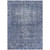 10' X 14' Navy Blue Oriental Washable Indoor Outdoor Area Rug