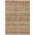 10' X 14' Terra Cotta And Rust Striped Washable Indoor Outdoor Area Rug