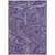 8' X 10' Purple Lavender And Silver Paisley Washable Indoor Outdoor Area Rug