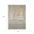 10' X 14' Taupe And Gold Nautical Washable Indoor Outdoor Area Rug