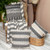 Parkland Collection Rosie Transitional Beige 52" x 67" WOVEN HANDLOOM Throw
