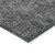 10' X 14' Charcoal And Silver Floral Washable Indoor Outdoor Area Rug