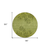 8' Olive Green And Fern Green Round Floral Washable Indoor Outdoor Area Rug