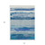 10' X 14' Blue Abstract Washable Indoor Outdoor Area Rug