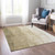 10' X 14' Taupe Beige And Ivory Ombre Washable Indoor Outdoor Area Rug