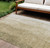 10' X 14' Taupe Beige And Ivory Ombre Washable Indoor Outdoor Area Rug