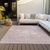 8' X 10' Pink Blush And Ivory Abstract Washable Indoor Outdoor Area Rug