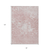 8' X 10' Pink Blush And Ivory Abstract Washable Indoor Outdoor Area Rug