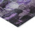10' X 14' Purple Eggplant And Lavender Floral Washable Indoor Outdoor Area Rug
