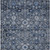 9' X 12' Navy Blue And Sky Blue Oriental Washable Indoor Outdoor Area Rug