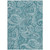 8' X 10' Turquoise And Ivory Paisley Washable Indoor Outdoor Area Rug