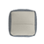 18" Dark Gray And Natural Cotton And Jute Cube Pouf Ottoman