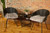 Set Of Two 17" X 17" Taupe Faux Fur Solid Color Dining Chair Pads