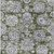 9' X 12' Olive Green And Gray Floral Washable Indoor Outdoor Area Rug