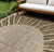 9' X 12' Brown Taupe And Beige Abstract Washable Indoor Outdoor Area Rug