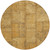 8' Peach Gray And Charcoal Round Patchwork Washable Indoor Outdoor Area Rug
