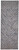 8' Gray and Silver Abstract Distressed Runner Rug