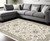 7' X 10' Gray and Ivory Oriental Power Loom Area Rug