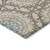 8' Khaki Brown And Taupe Round Floral Medallion Washable Indoor Outdoor Area Rug