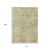 10' X 14' Sage And Beige Abstract Washable Indoor Outdoor Area Rug