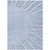 9' X 12' Denim Blue And Sky Blue Abstract Washable Indoor Outdoor Area Rug