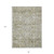 8' X 10' Taupe Beige And Gold Oriental Washable Indoor Outdoor Area Rug