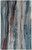 5' X 8' Blue and Orange Wool Abstract Hand Tufted Area Rug