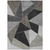 8' X 10' Coffee Charcoal And Gray Geometric Washable Indoor Outdoor Area Rug