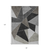 8' X 10' Coffee Charcoal And Gray Geometric Washable Indoor Outdoor Area Rug
