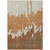 10' X 14' Orange And Brown Abstract Washable Indoor Outdoor Area Rug