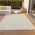 10' X 14' Linen Orange And Ivory Geometric Washable Indoor Outdoor Area Rug