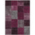 10' X 14' Merlot Burgundy And Gray Patchwork Washable Indoor Outdoor Area Rug
