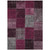 10' X 14' Merlot Burgundy And Gray Patchwork Washable Indoor Outdoor Area Rug