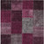 10' X 14' Merlot Burgundy And Gray Patchwork Washable Indoor Outdoor Area Rug