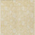 10' X 14' Yellow Wheat And Ivory Floral Washable Indoor Outdoor Area Rug