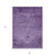 9' X 12' Purple Eggplant And Lavender Oriental Washable Indoor Outdoor Area Rug