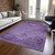 9' X 12' Purple Eggplant And Lavender Oriental Washable Indoor Outdoor Area Rug