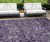 9' X 12' Purple Lilac And Lavender Oriental Washable Indoor Outdoor Area Rug