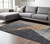 8' X 10' Charcoal Taupe And Gray Geometric Washable Indoor Outdoor Area Rug