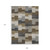 9' X 12' Brown Beige And Ivory Geometric Washable Indoor Outdoor Area Rug