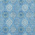 10' X 14' Denim Blue Sky Blue And Ivory Floral Medallion Washable Indoor Outdoor Area Rug