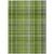 8' X 10' Green Plaid Washable Non Skid Indoor Outdoor Area Rug