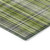 8' X 10' Green Plaid Washable Non Skid Indoor Outdoor Area Rug