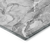 10' X 14' Gray and Ivory Abstract Washable Non Skid Indoor Outdoor Area Rug
