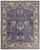5' X 8' Blue And Red Wool Floral Hand Knotted Stain Resistant Area Rug