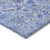 8' X 10' Navy Blue And Denim Blue Floral Washable Indoor Outdoor Area Rug
