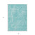 8' X 10' Teal Blue And Ivory Abstract Washable Indoor Outdoor Area Rug