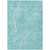 8' X 10' Teal Blue And Ivory Abstract Washable Indoor Outdoor Area Rug